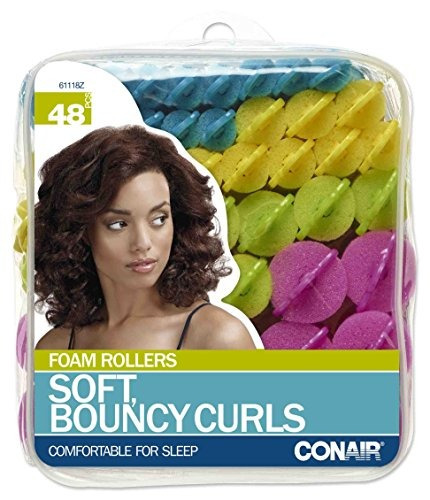 Conair Soft, Bouncy Curls Rodillos De Espuma, Paquete De 48