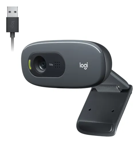 Webcam HD Logitech C270 com Microfone Embutido HD