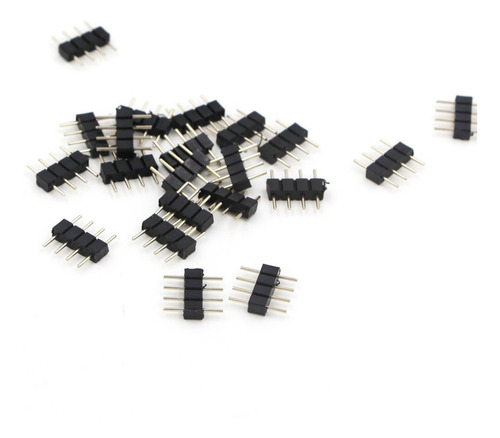 01 Emenda Conector Macho Fita Led 4 Pinos Rgb 5050 E 3528