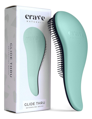 Cepillo P/ Pelo Crave Naturals, Desenredante, Curvo, 1 Pi...