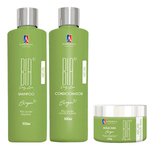 Alphahall Dia A Dia Argan Shampoo E Condicionador E Máscara