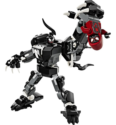 Kit de construcción Lego Marvel Armadura Robótica de Venom vs. Miles Morales 76276