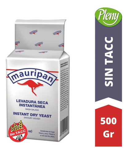 Levadura Instantánea Masa Salada Mauripan  500 Gr - Sin Tacc