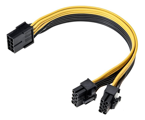 Power Splitter Cable Pci-e 6 Pines A 2 X 6 + 6-pin 8 Pin