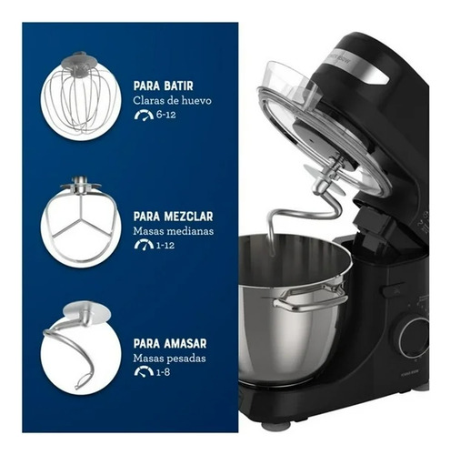 Batidora Planetaria Oster 12 Velocidades 4l Acero Inoxidable
