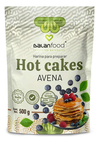 Harina Para Preparar Hot Cakes De Avena Sin Azucar Balanfood