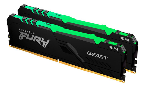 Memoria Ram Kingston Fury Beast 16gb Ddr4 3600mhz Rgb