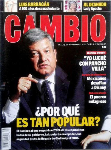 Revista Cambio Lopez Obrador Barragan Villa Moda Falcon 