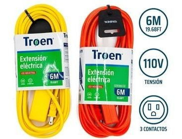 Extensión Electrica 6m Troen Mayor Y Detal 