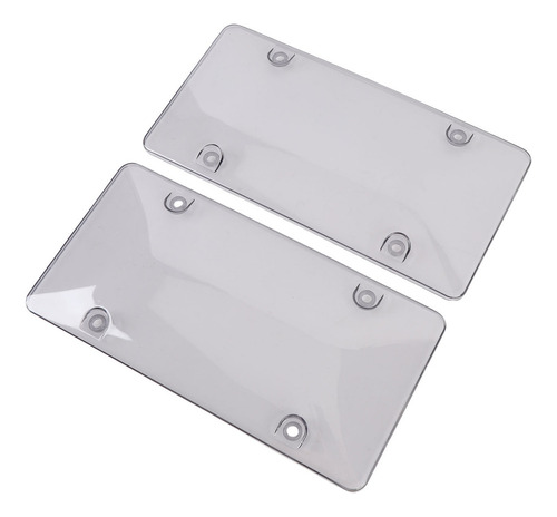 Capa Transparente Para Placa De Carro, Pacote Com 2