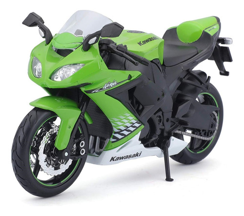 Motocicleta Escala 1:18 Kawasaki Ninja Zx-10r Coleccionable