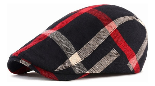 Gorra De Boina Estilo Inglés, Moda Casual, Plaid Sombreros