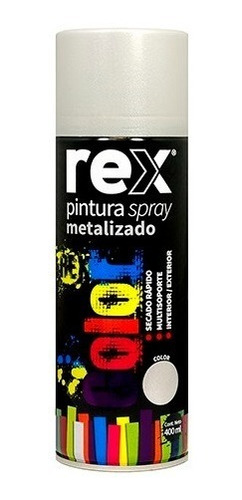 Pintura En Spray Aerosol Gris Plata Metálico Rex60026 *ub*