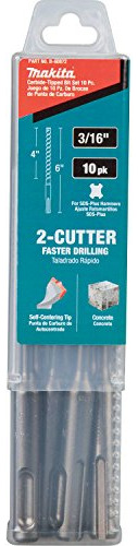 Makita B60872 316 X 6 Sdsplus Bit 2 Cutter 10pk