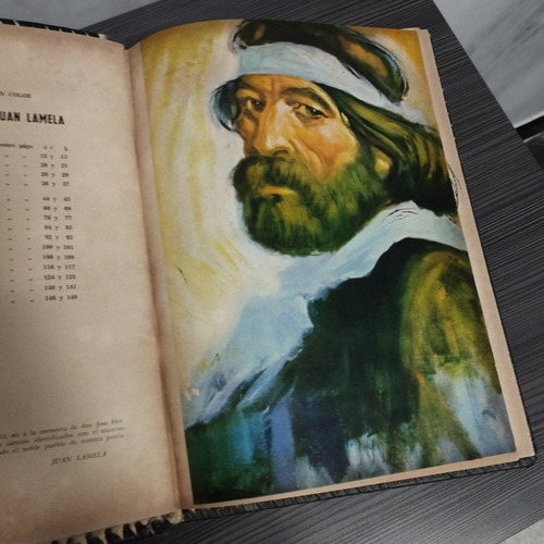Libro Martin Fierro Ilustrado, Lomo De Cuero De Vaca (Usado)