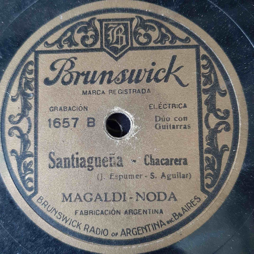 Pasta Agustin Magaldi Magaldi Noda Brunswick C451