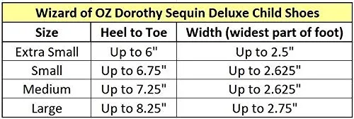 Zapatos Rojos Brillantes De Dorothy Del Mago De Oz Para Niñas, Talla Grande