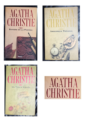 Lote Libros Agatha Christie X 3