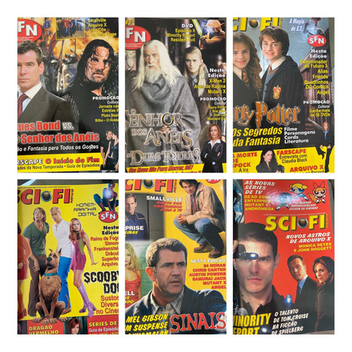 Revista Sci Fi News. Kit Com 10 Revistas. Encadernado.