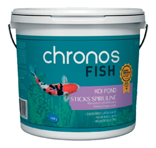 Imagem 1 de 1 de Ração Chronos Fish Koi Pond Sticks Spiruline 3kg