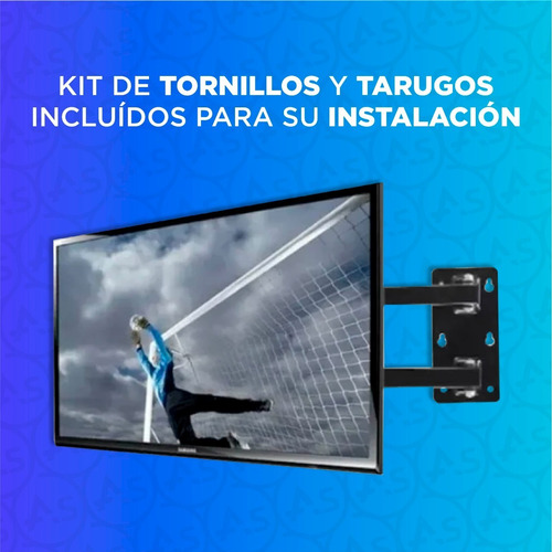 Imagen 6 de 6 de Soporte Tv Brazo Móvil 14-55 Pulgadas Televisor Soportes Lcd