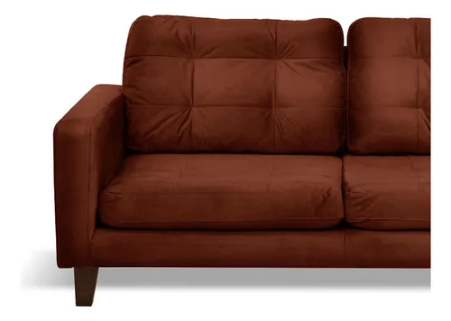 Sofa Chaiselong Derecho Napoles Tela Velvet - Latam Home