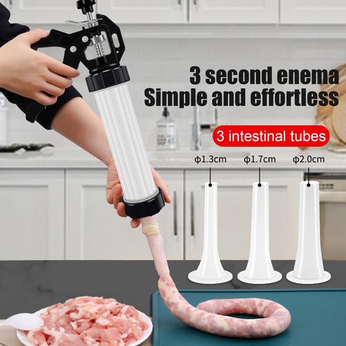Máquina Manual Para Hacer Salchichas Tubos De Embudo Para Re