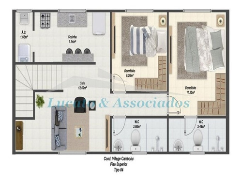 Imagem 16 de 25 de Casa Residencial Em Condominio Fechado Para Venda Na Vila Caiçara, Praia Grande Sp 2 Dormitórios Sendo 1 Suíte, 1 Vaga - Ca00440 - 69503146