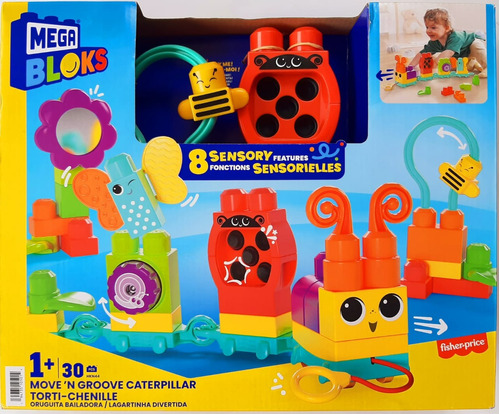 Set Construcción Mega Bloks Oruguita Bailadora Fisher-price