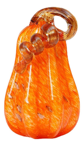 Figura De Calabaza De Cristal Con Decoración De Calabaza Par
