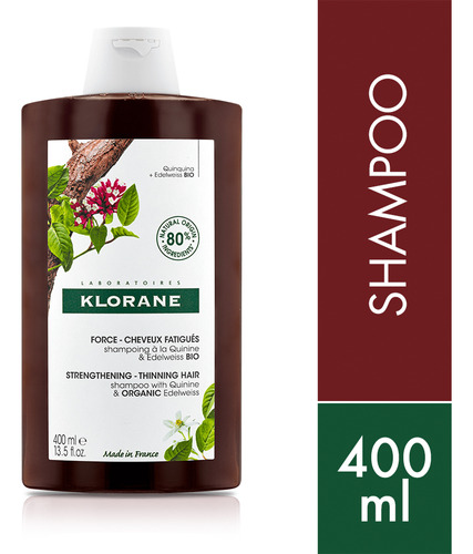 Klorane Shampoo Quinina Anti Caida Fuerza Y Vitalidad 400ml