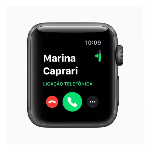 APPLE WATCH SE 44mm GPS - CAIXA CINZA ESPACIAL E PULSEIRA ESPORTIVA PRETA