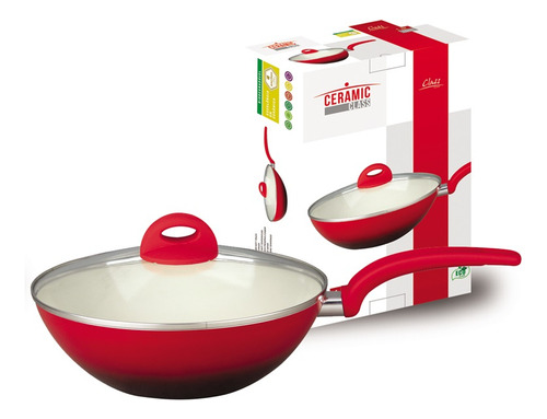 Frigideira Wok Com Revestimento Cerâmico 28 Cm