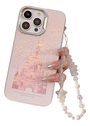 Funda Para Teléfono Glitter Castle Cordón Para iPhone 15 A