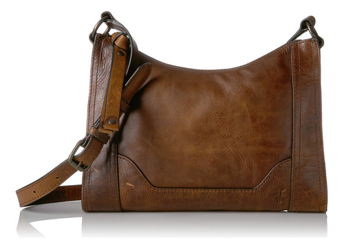 Frye Melissa - Bolsa Cruzada Con Cremallera, Cafe Oscuro, Ta