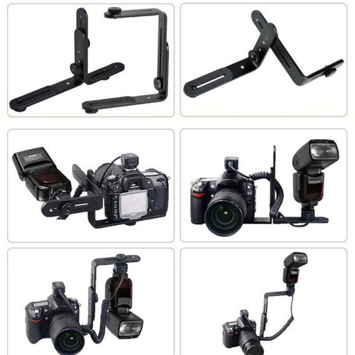 Barra L Doble Flash Foto Video Camara Ls-25