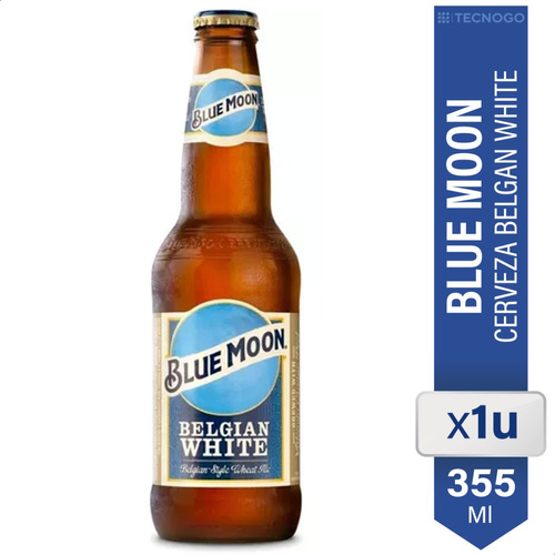 Cerveza Blue Moon Belgian White Trigo Porron 355cc X1 Unidad
