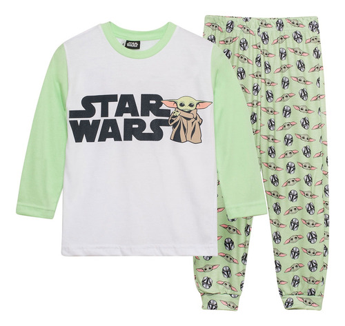 Pijama Star Wars Niños Baby Yoda Original Licencia Oficial