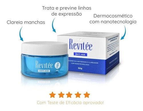Imagem 7 de 7 de Creme Revitee Anti Age 50g