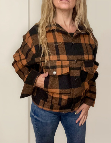 Campera De Paño Cuadrille Corte Jean