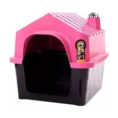 Casinha Durahouse Chaminé Rosa Tamanho 02 Cães - Durapets