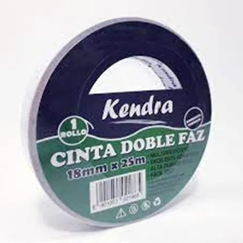 Cinta Bifaz Kendra 12 Mm X 25 Metros