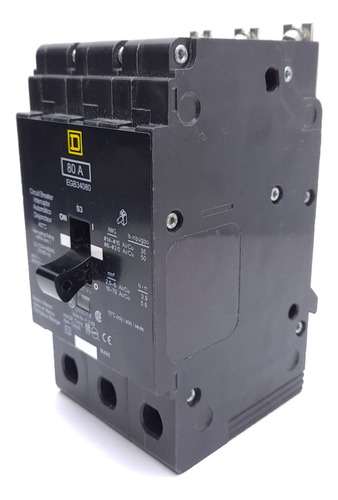 Square D Egb34080 Circuit Breaker, 3-pole, Bolt-on, 80a, Cck