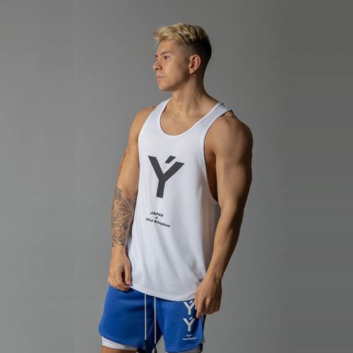 Camiseta Estampada Para Hombre, Manga De Verano, Gimnasios,