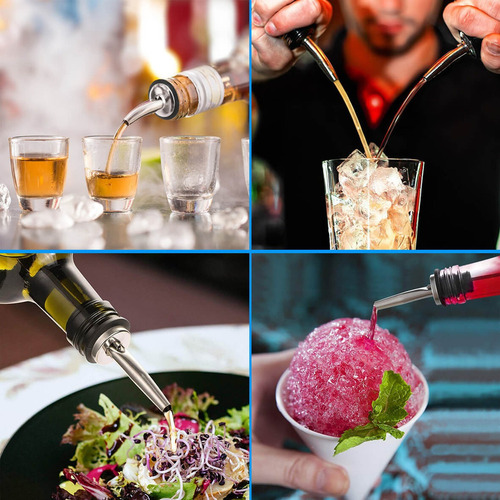 A 10 Vertedores Inoxidable Steel Dosifiers Botellas Bar