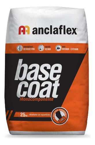 Anclaflex Base Coat Nivela Revoques Mono Componente 25 Kg 