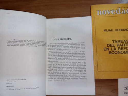 Pack 3 Ejemplares Urss Gorbachov Ligachov