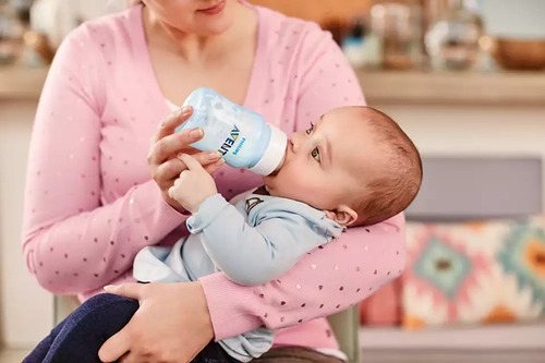 Kit 3 Mamadeiras Anticólica Azul 125ml 260ml 330ml - Avent