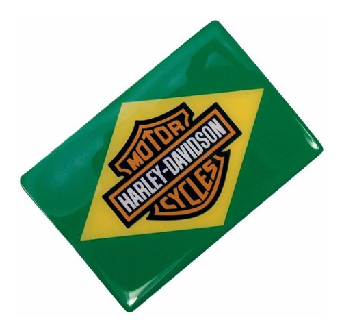 Adesivo Harley Davidson Resinado 5,2 X 7,7 Cm