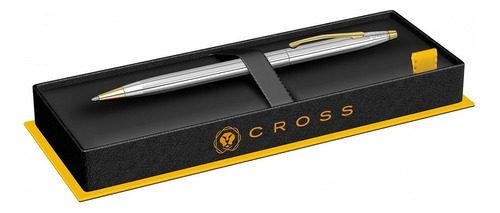 Bolígrafo Cross Classic Century Medalist 3302 Premium Color de la tinta Negro Color del exterior Cromado